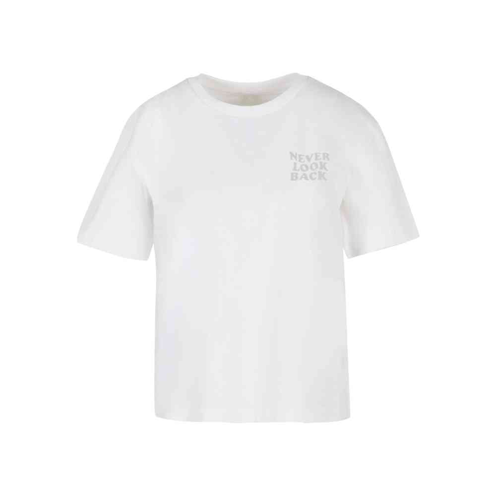 Miss Tee - Never Look Back Dames T-shirt - Wit
